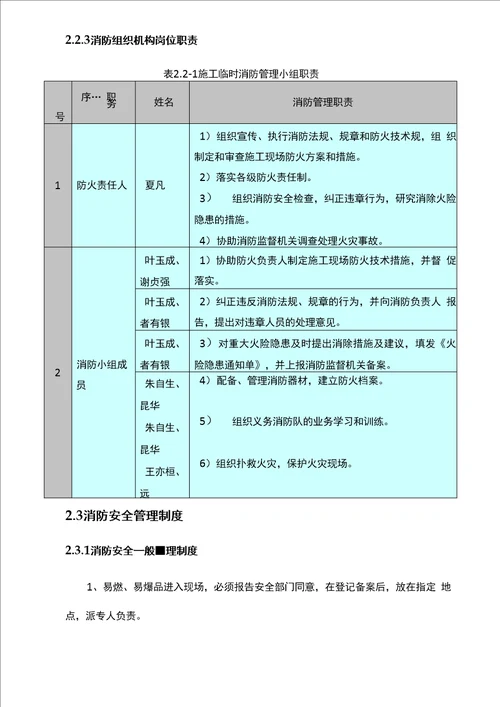 施工现场临时消防施工专项方案