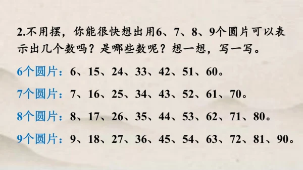 一年级下册数学综合实践 摆一摆，想一想1课件(共21张PPT)