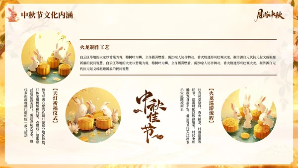 橙色国风中秋佳节PPT模板