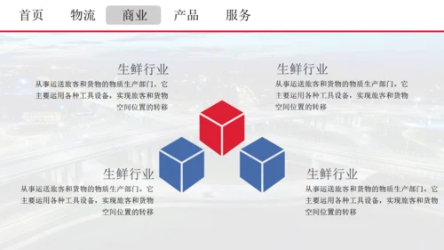 交通车流物流运输通用PPT模板