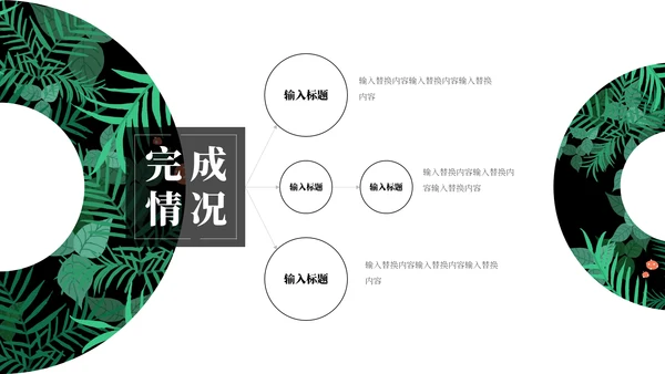北欧风绿植时尚工作总结汇报通用PPT模板