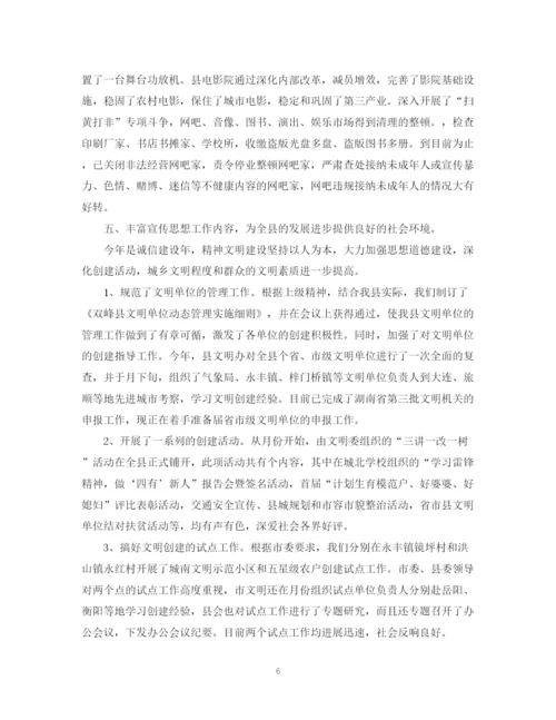 精编之党的思想宣传工作总结范文.docx