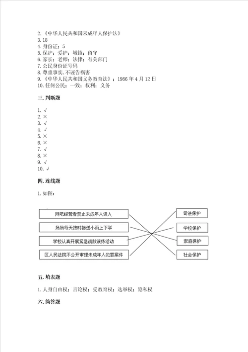 20222023部编版六年级上册道德与法治期末测试卷精品