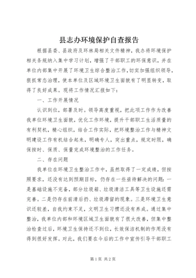 县志办环境保护自查报告 (2).docx