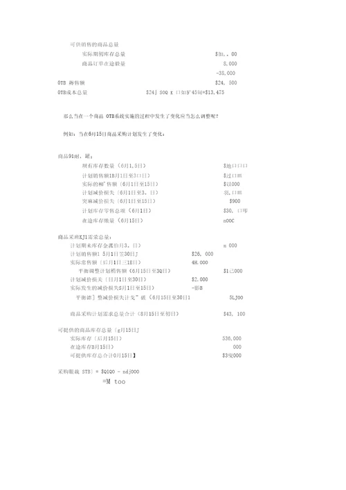 OTB计划大型连锁零售企业的管理利器