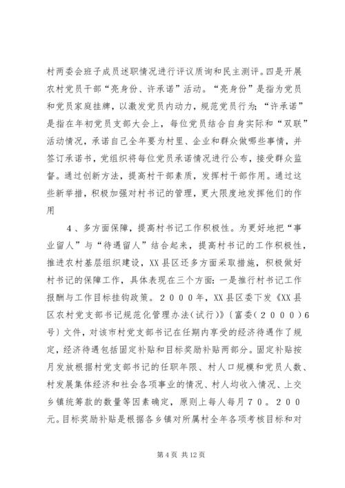 市加强村党组织书记队伍建设的实践与思考.docx