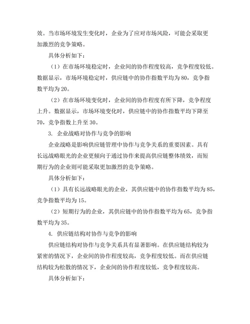 供应链管理中的协作与竞争