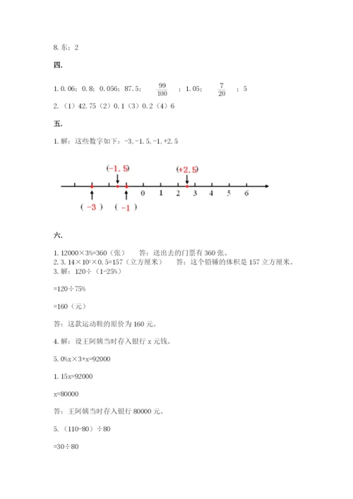 青岛版六年级数学下学期期末测试题一套.docx