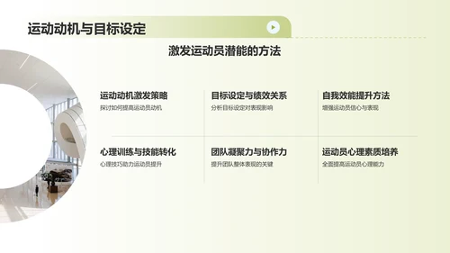 蓝色渐变运动心理学PPT模板