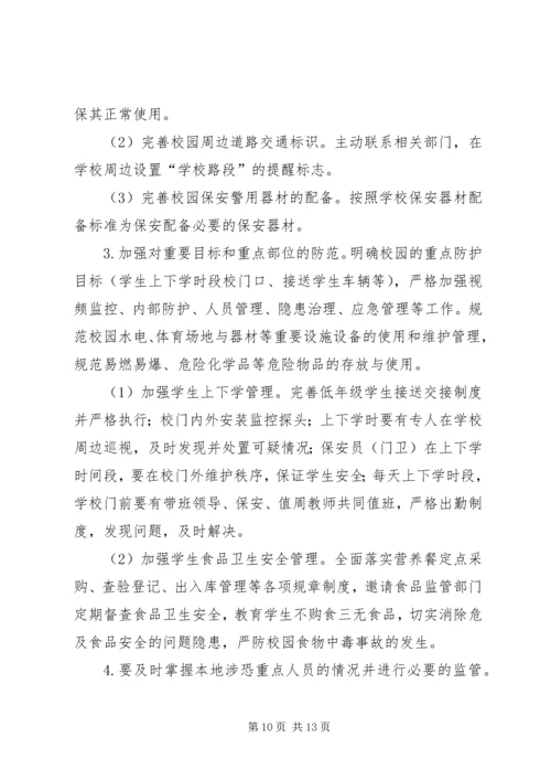 八家农场中学反恐维稳工作领导小组.docx