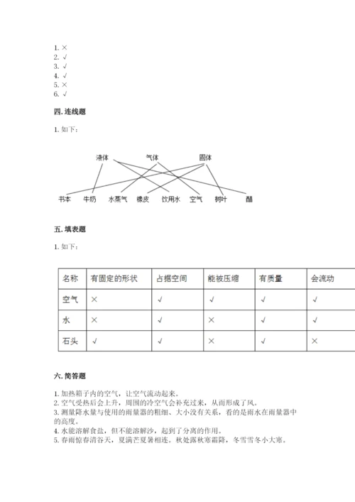 教科版小学三年级上册科学期末测试卷附完整答案【网校专用】.docx