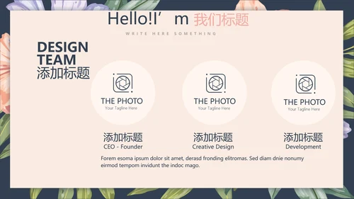 文艺小清新微立体述职报告通用PPT动态模板封面含PS