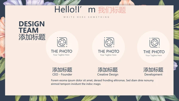 文艺小清新微立体述职报告通用PPT动态模板封面含PS