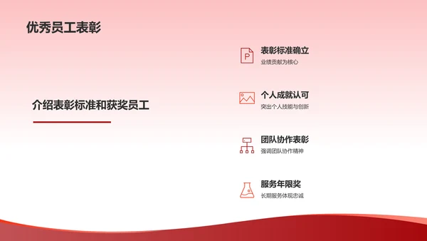 红色商务风表彰庆典PPT模板