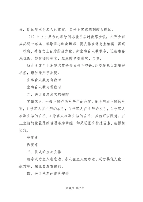 接待工作中座次安排.docx