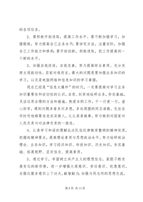 作风纪律整顿个人自我剖析材料.docx