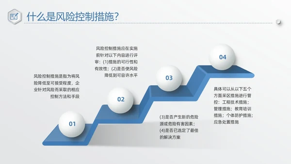 蓝色简约安全风险分级管控PPT模板宣传PPT动态PPT