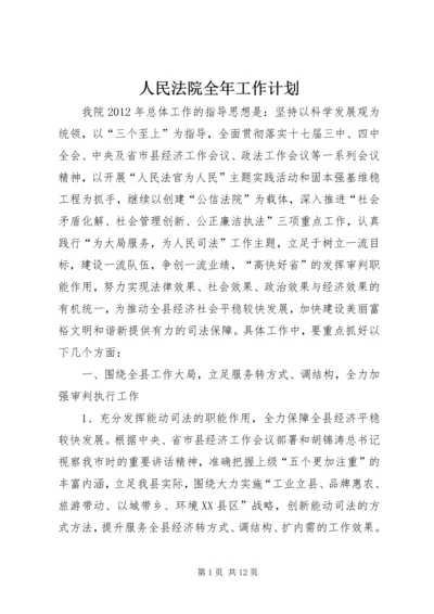 人民法院全年工作计划.docx