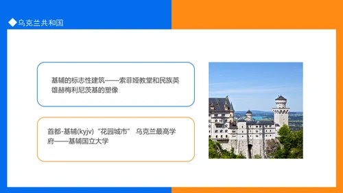 乌克兰介绍动态PPT模板