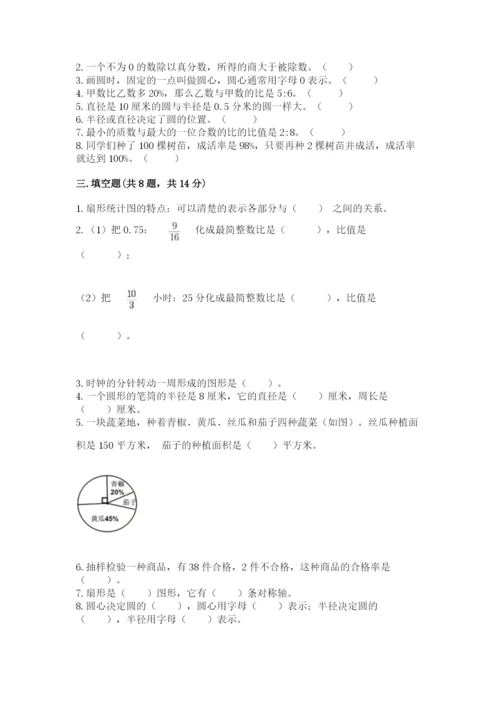 2022人教版六年级上册数学期末考试试卷及答案（易错题）.docx