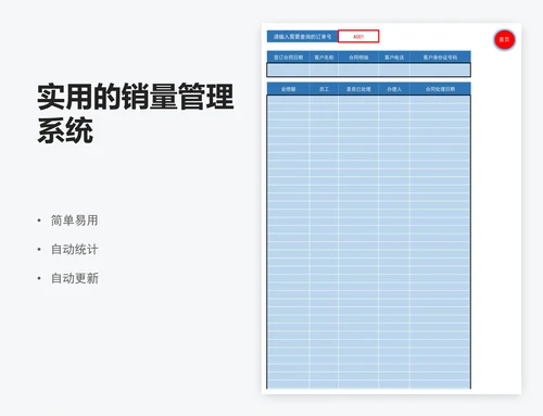 实用的销量管理系统