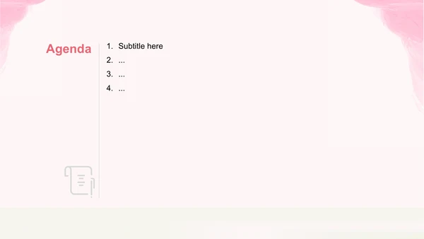 粉色卡通风小学教学课件PPT主题