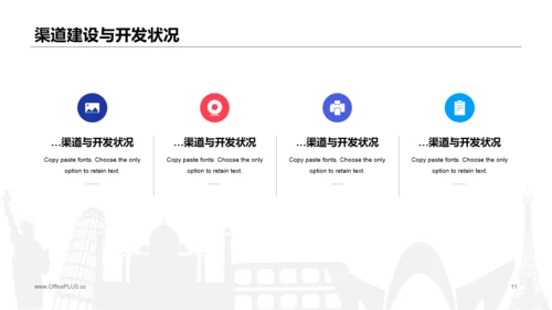 蓝色商务公司年度预算及经营分析工作总结PPT模板