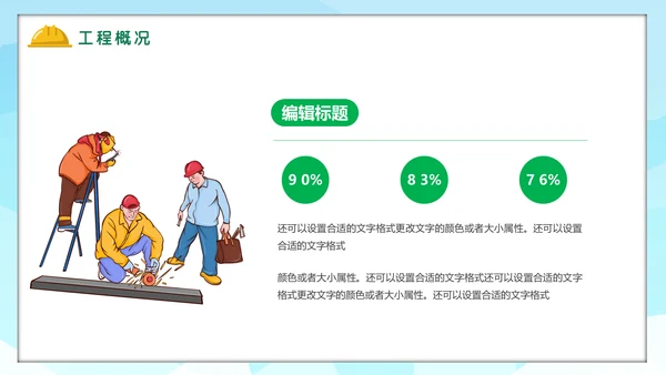 电力铁塔建筑工程项目策划汇报通用PPT模板