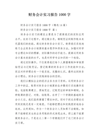 财务会计实习报告1000字.docx