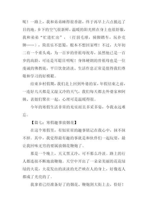 关于寒假的作文500字.docx