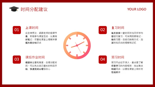 红色商务风高考动员家长会PPT
