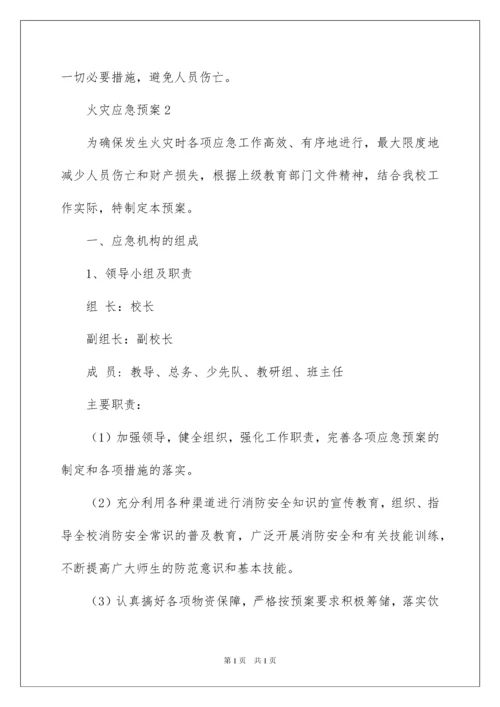 2022火灾应急预案范文.docx