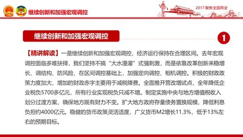 党政大气关注民生聚焦两会党课培训PPT