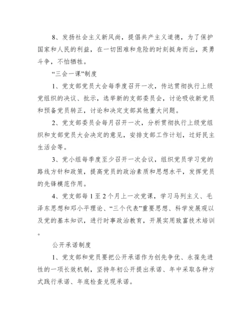 党支部制度上墙内容.docx