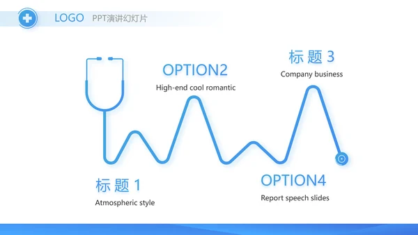 蓝色创意手术室医疗废物管理PPT动态模板