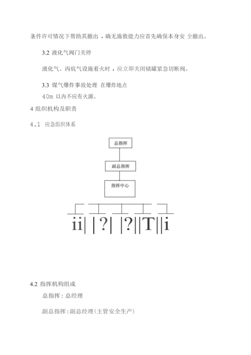 液化气丙烷气事故应急专题预案.docx