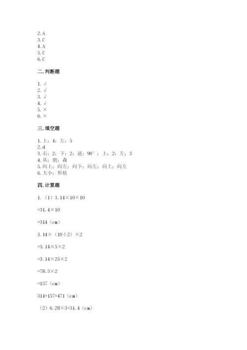 北师大版数学六年级下册期末测试卷【综合卷】.docx