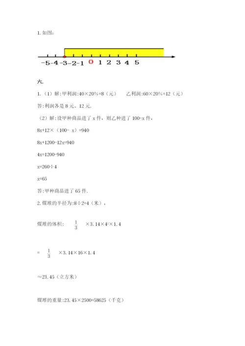 郑州外国语中学小升初数学试卷带答案（培优b卷）.docx