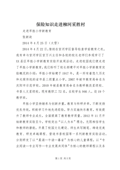 保险知识走进柳河采胜村_1 (3).docx