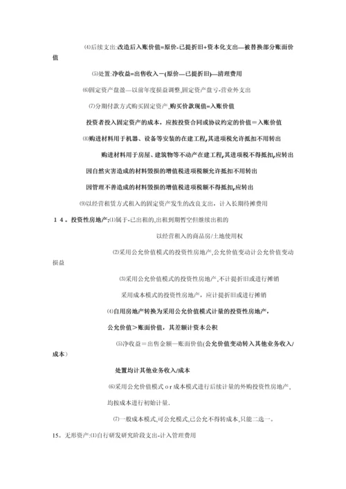 初级会计实务-自己整理全套笔记考试重点.docx