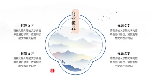 畅想未来中国风发布会通用PPT模板
