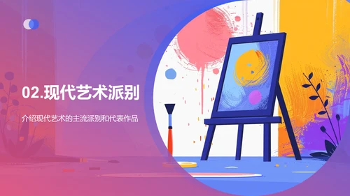 现代艺术探析PPT模板
