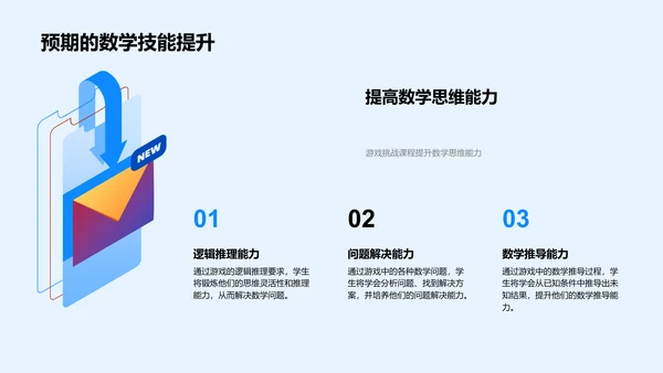 数学游戏挑战课PPT模板