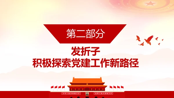 党支部书记基层党组织党建工作总结PPT模板