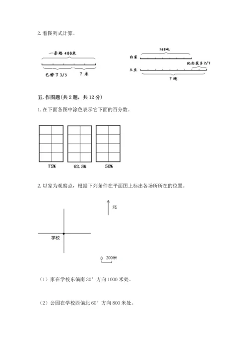 人教版六年级上册数学期末检测卷含答案（综合题）.docx