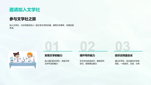 文学社创立会报告PPT模板