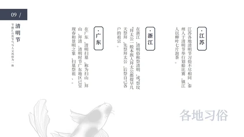 清明节主题ppt模板