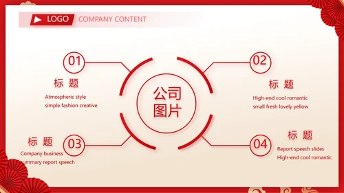 红色剪纸国风年度工作计划动态PPT