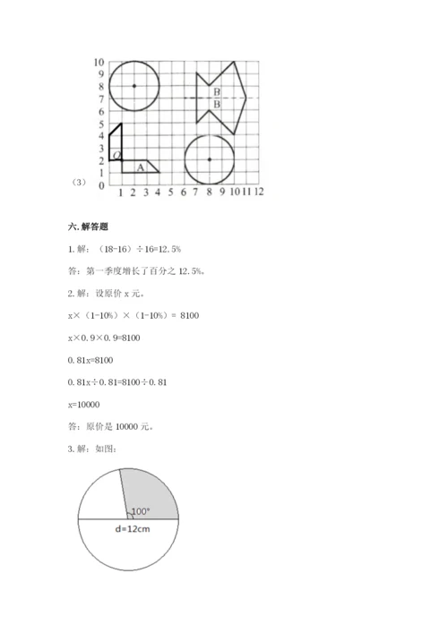 人教版六年级上册数学期末测试卷（b卷）word版.docx