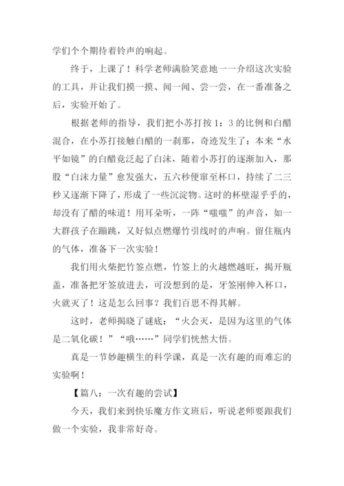 一次有趣的实验作文400字.docx